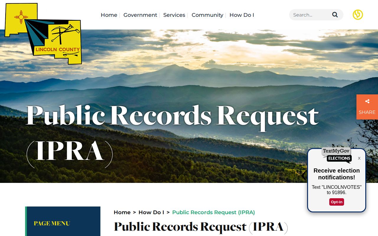 Lincoln County released inmate public records request instructions